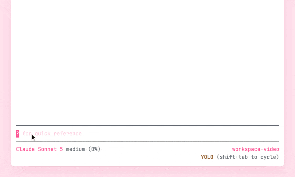 Asked for a 4 second video, AdaL loads the video capability, generates the clip, and delivers the file